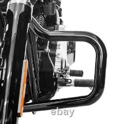 Paramotore + Poggiapiedi 38mm per Harley Softail Street Bob 18-21 FS2 nero