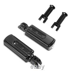 Passenger footpegs + support for Harley Softail Street Bob 18-23 SF8 black