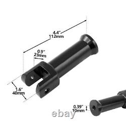 Passenger footpegs + support for Harley Softail Street Bob 18-23 SF8 black