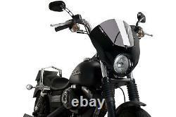 Puig Dark Night Harley D. Dyna Street Bob Fxdb/i 2007 Smoke Semi-carenate Dome