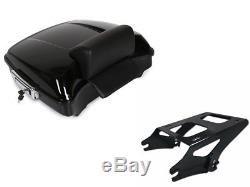 Razor Tour Pak Pack Trunk with Two-Up Rack For Harley Road Street Glide 14-18 17