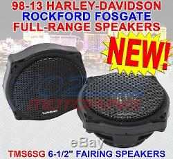 Rockford Fosgate Tms6sg For Harley Davidson Electra / Street Glide 6.5 Spkrs Pr