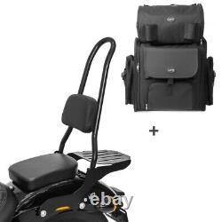 SISSYBAR csxl + Rear Bag For Harley Softail Street Bob 18-20 Luggage Carrier