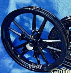 SOLD HARLEY WHEELS DYNA Switch Blades INCLUDES BEARINGS as Shown FXD Street