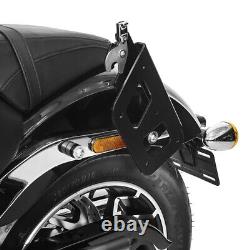 Saddle Bag 20L + Holder Removable for Harley Softail Street Bob 18-20 Left