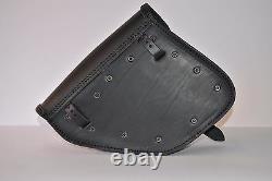 Saddle Bag For Harley Davidson Dyna Street Bob Wide Glide Italian Leather