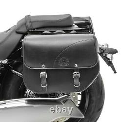 Saddle Bag Kentucky for Harley Davidson Dyna Street Bob (FXDB) Black