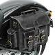 Saddle Bag Leather for Harley Davidson Dyna FAT/STREET BOB SV3 Black