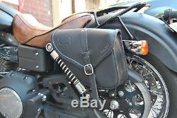 Saddle Bag Left Side For Harley Davidson Dyna Street Bob Wide Glide Fatbob