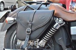 Saddle Bag Right Side For Harley Davidson Dyna Street Bob, Wide Glide, Fat Bob