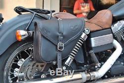 Saddle Bag Right Side For Harley Davidson Dyna Street Bob, Wide Glide, Fat Bob