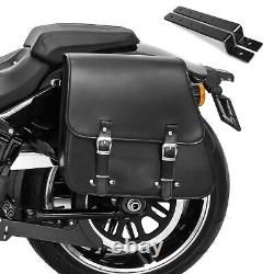 Saddle Bag TM + Mounting Kit for Harley Softail Street Bob