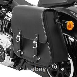 Saddle Bag TM + Mounting Kit for Harley Softail Street Bob