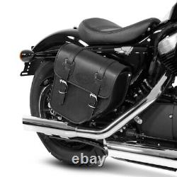 Saddlebags Pair for Harley CVO Pro Street Breakout, Night-Rod Texas black