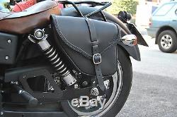 Satteltasche für Harley Davidson DYNA STREET BOB italienische Qualität leder