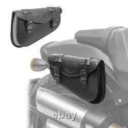 Set 2x Saddle Bag for Harley Davidson Dyna Street Bob/Wide Glide ARZ Black