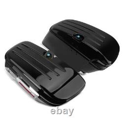 Set Hard Saddlebag SC7 + Liners compatible with Harley Davidson Dyna Street Bob/