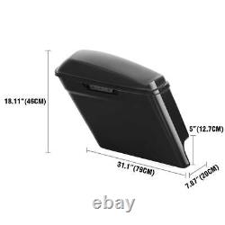 Side Case Stretched Fit for Harley Davidson Electra Street Road Glide 14-22