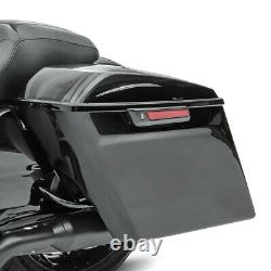 Side cases stretched for Harley Davidson Street Glide (FLHX) 14-20 Latch Black