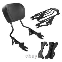 Sissy Bar + Luggage Rack AW for Harley Davidson Street Glide 09-13 black