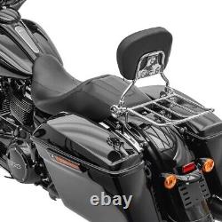 Sissy Bar + Rear Rack + Docking Kit for Harley CVO Street Glide 11-13 chrome