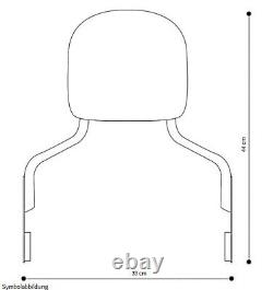 Sissy Bar Vario for Harley Street Glide 09-13 with Docking Kit chrome