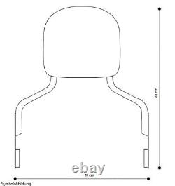 Sissy Bar Vario for Harley Street Glide 14-22 with Docking Kit chrome