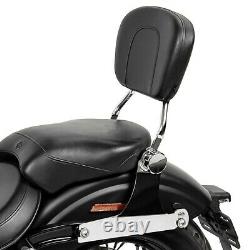 Sissy Bar With Luggage Rack Removable for Harley Dyna Street Bob 06-17 Chrome