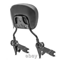 Sissy Bar per Harley Davidson Road King 09-23 smontabile-regolabile nero