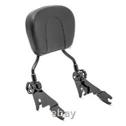 Sissy Bar per Harley Davidson Road King 09-23 smontabile-regolabile nero