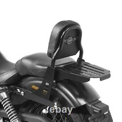 Sissy bar with luggage rack for Harley Davidson Dyna Street Bob 06-08 black CSS