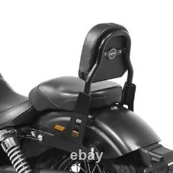 Sissy bar with luggage rack for Harley Davidson Dyna Street Bob 06-08 black CSS