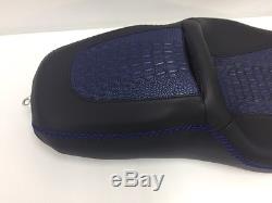 Street Glide HARLEY Touring Seat P52320-11, Blue Gator 2008-2017 COVER ONLY
