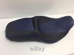 Street Glide HARLEY Touring Seat P52320-11, Blue Gator 2008-2017 COVER ONLY