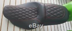Street Glide HARLEY Touring Seat P52320-11, Red Stitching 2008-2018 COVER ONLY