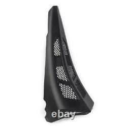 Stretched Tall Chin Spoiler Scoop Fit Harley Street Road Glide 14-22 Matte Black