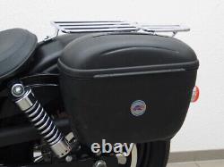 Suitcase carrier L+R for Givi E21 E22 Harley Dyna Street Bob Low Rider side carrier