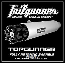 Tailgunner Exhaust universal slip on muffler street harley custom rod bobber tip