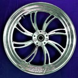 Twisted Vortex Rear Billet Wheel 16 Harley Electra Glide Road King Street 00-07