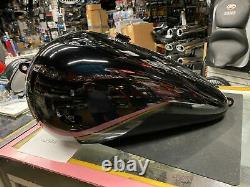 Vivid Black Gas Tank Harley M8 Milwaukee Softail Fatboy Low Ride Fat Street Bob